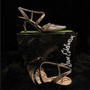 Sam Edelman Metallic Strappy Heels